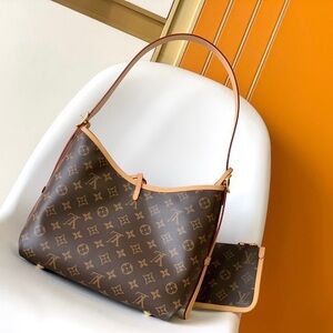 Elegant Louis Vuitton Brown Monogram Shoulder Bag
